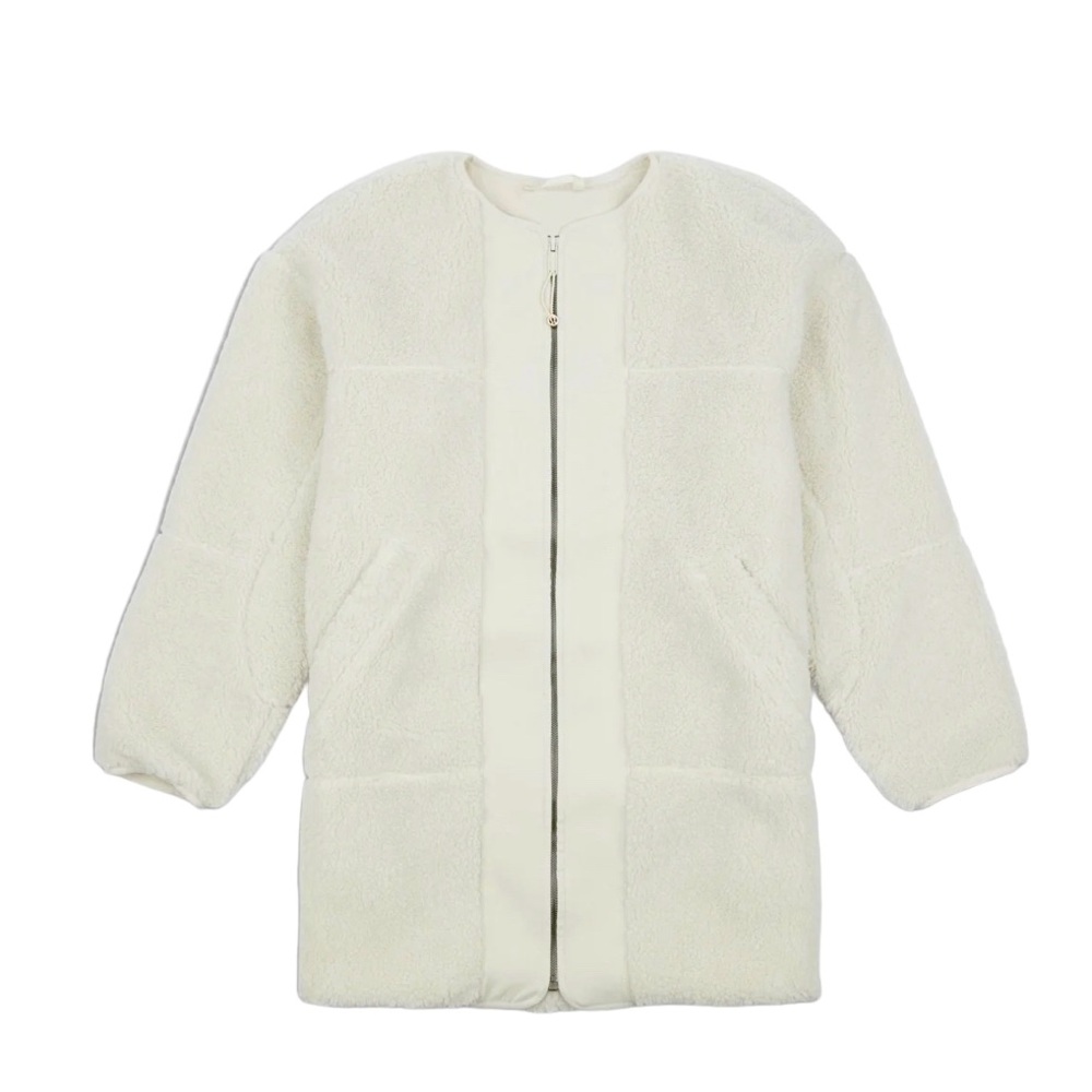 Lululemon Collarless Textured Fleece Full Zip Coat / Jacket | Size 12 | NWOT